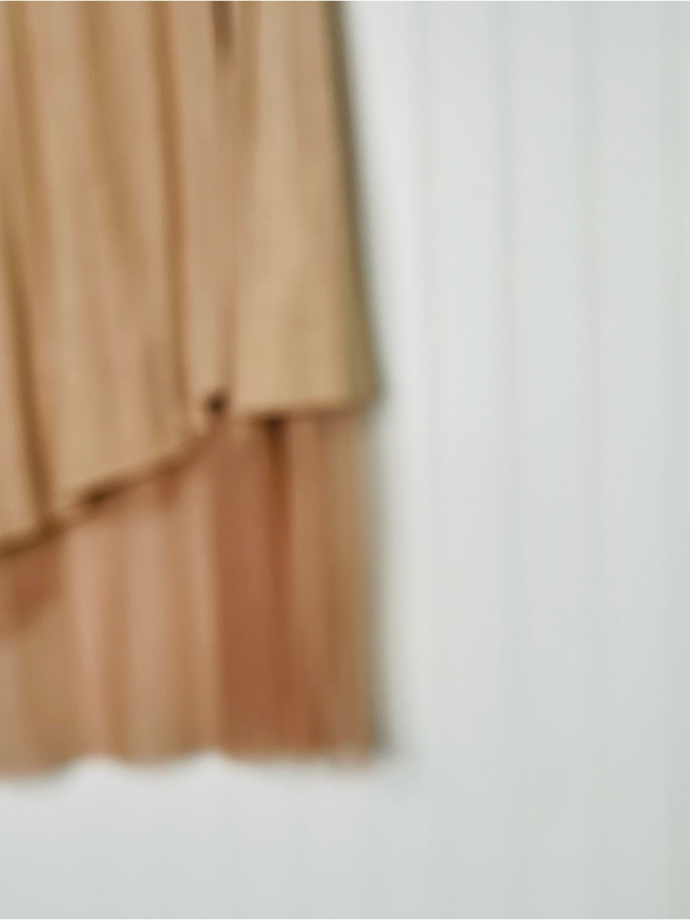 Zara Basic Faux Suede Chiffon Pleated Skirt - Picture 3 of 8